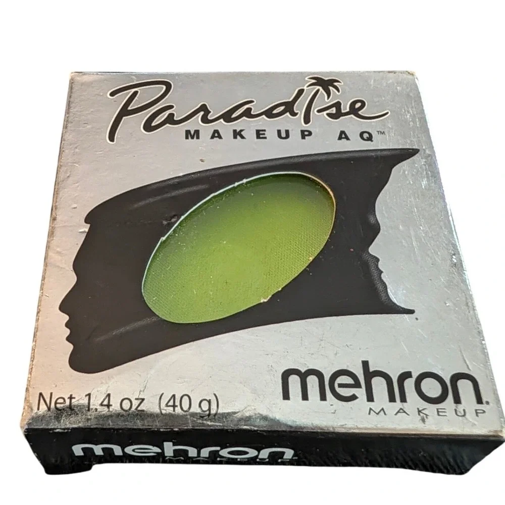 Mehron Paradise Makeup AQ Lime Green Face Body Paint Water Activated 1.4oz 800LM